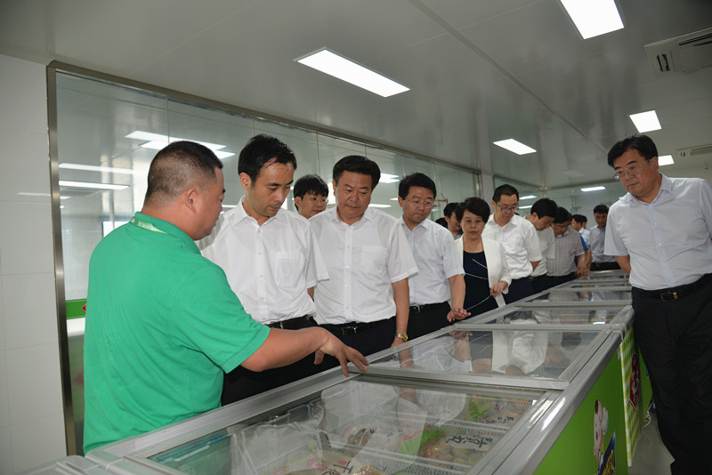 泗阳县党政代表团在兴化市安井食品考察